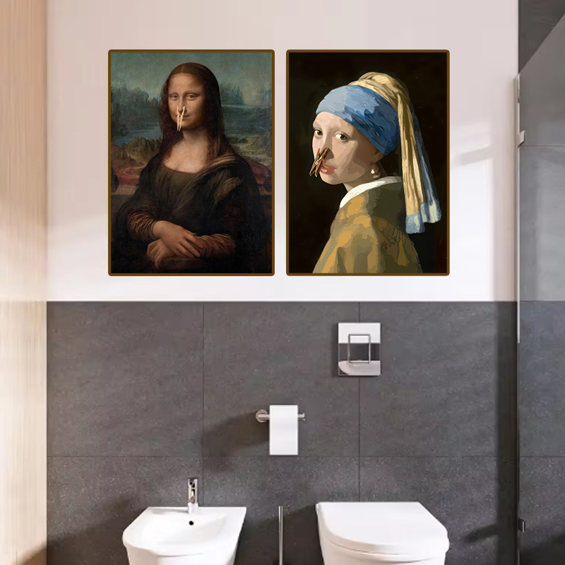 1pc Funny Abstract Bathroom To - Home Bathroom Pictures ulasan dan harga