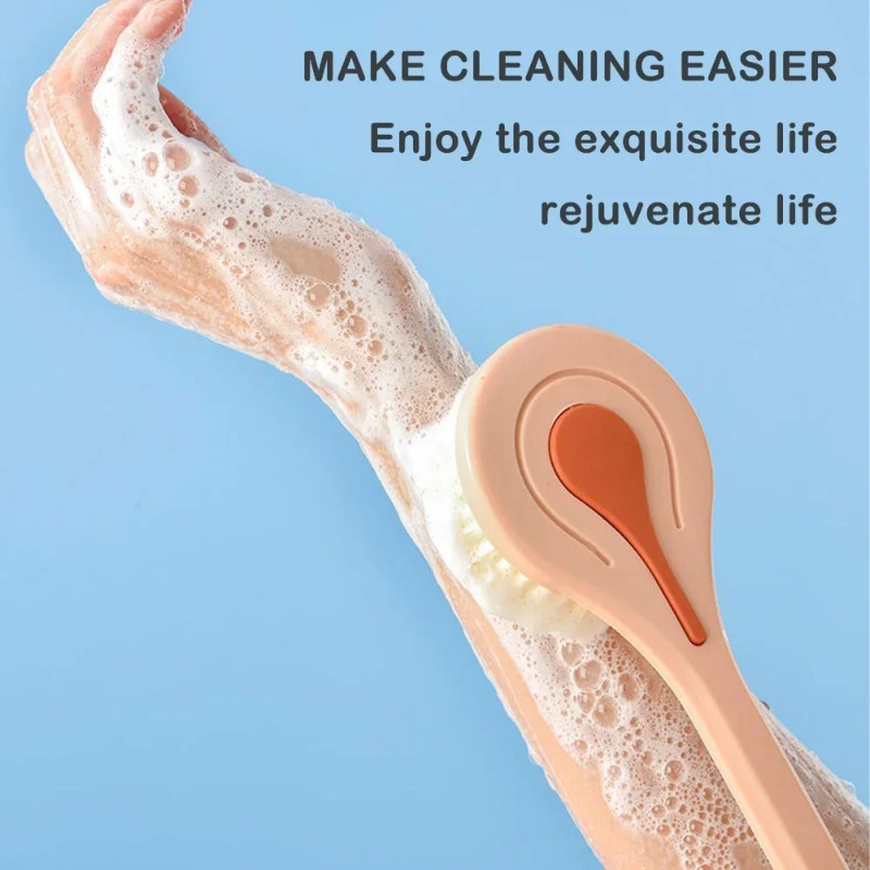 1PC Long Handle Soft Hair Bath - Home Bathroom Cleaning Machine ulasan dan harga