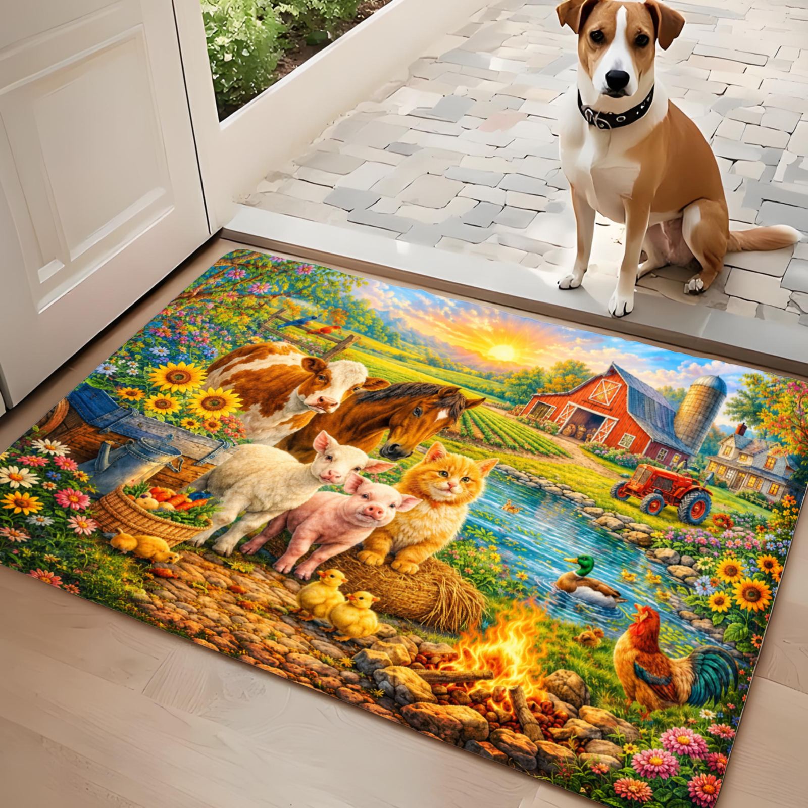 3PCS Kitchen Rugs,Home Decorat - Home Bathroom Scene ulasan dan harga