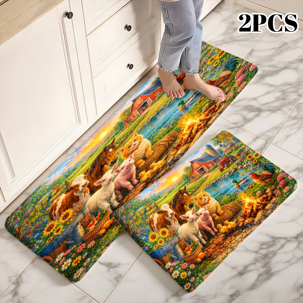 3PCS Kitchen Rugs,Home Decorat - Home Bathroom Scene ulasan dan harga