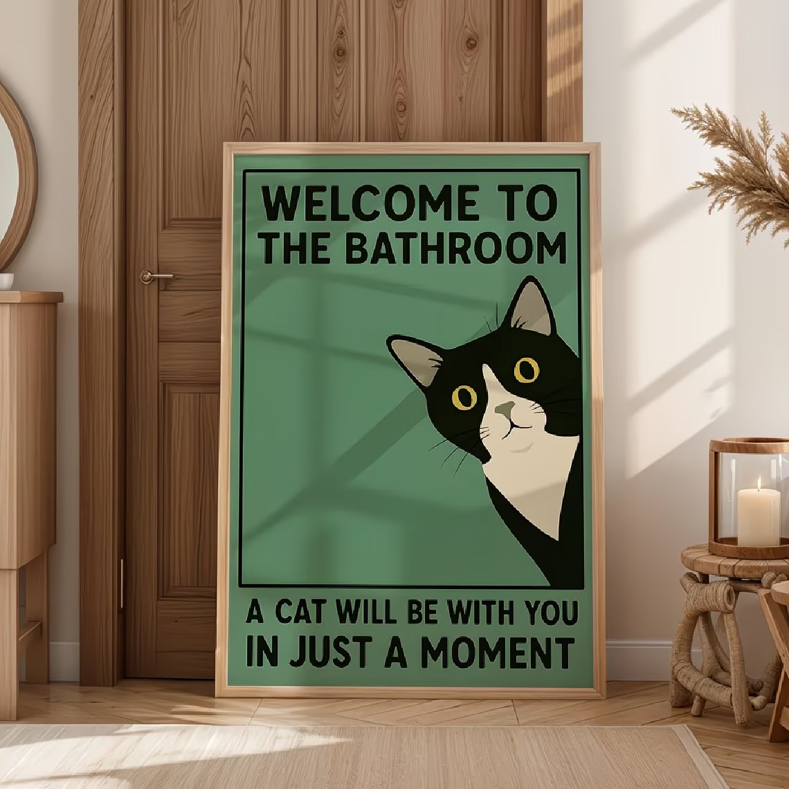 Modern Green Welcome To The Ba - Home Bathroom Quotes ulasan dan harga