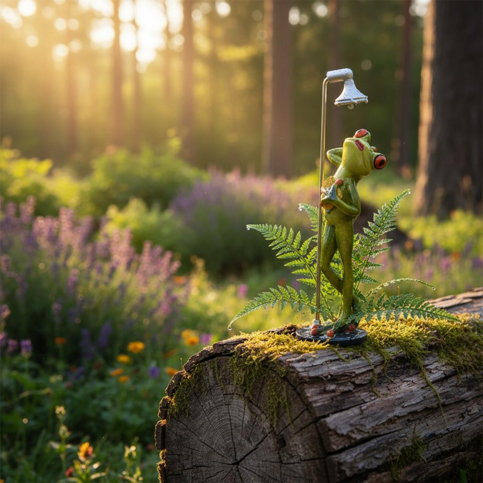 Showering Frog Figurine Great  - Home Bath ulasan dan harga