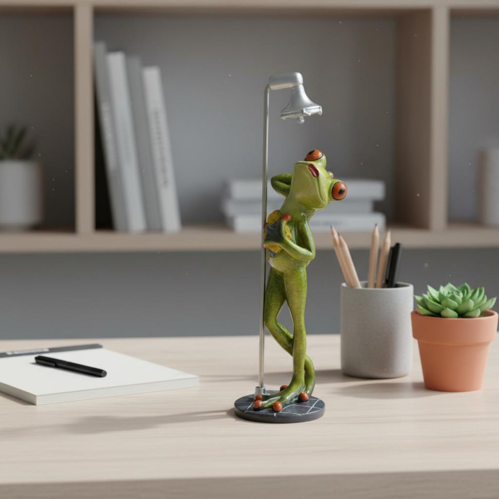 Showering Frog Figurine Great  - Home Bath ulasan dan harga