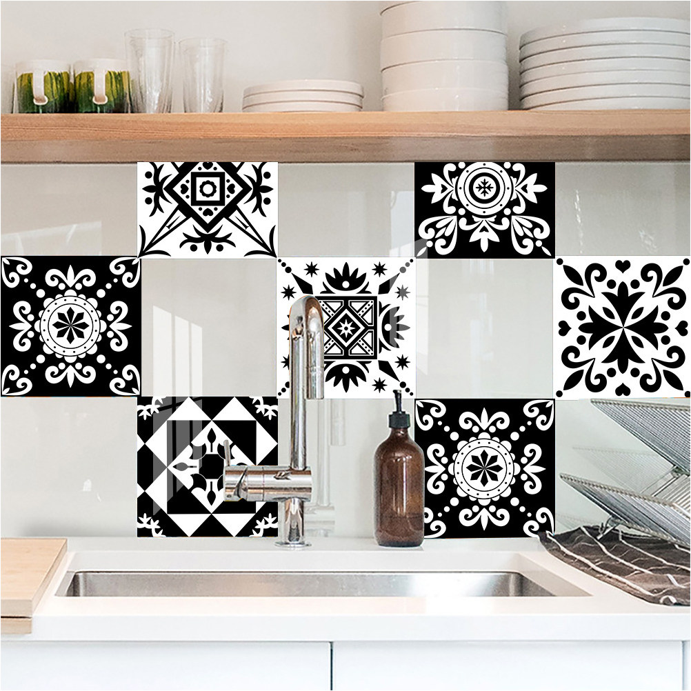 10 Pcs Home Decor Wall Sticker - Home Bathroom Tiles ulasan dan harga