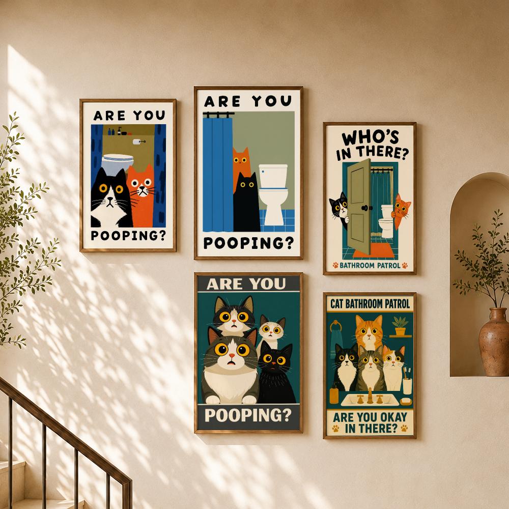 Funny Cats Bathroom Privacy To - Home Bathroom Quotes ulasan dan harga