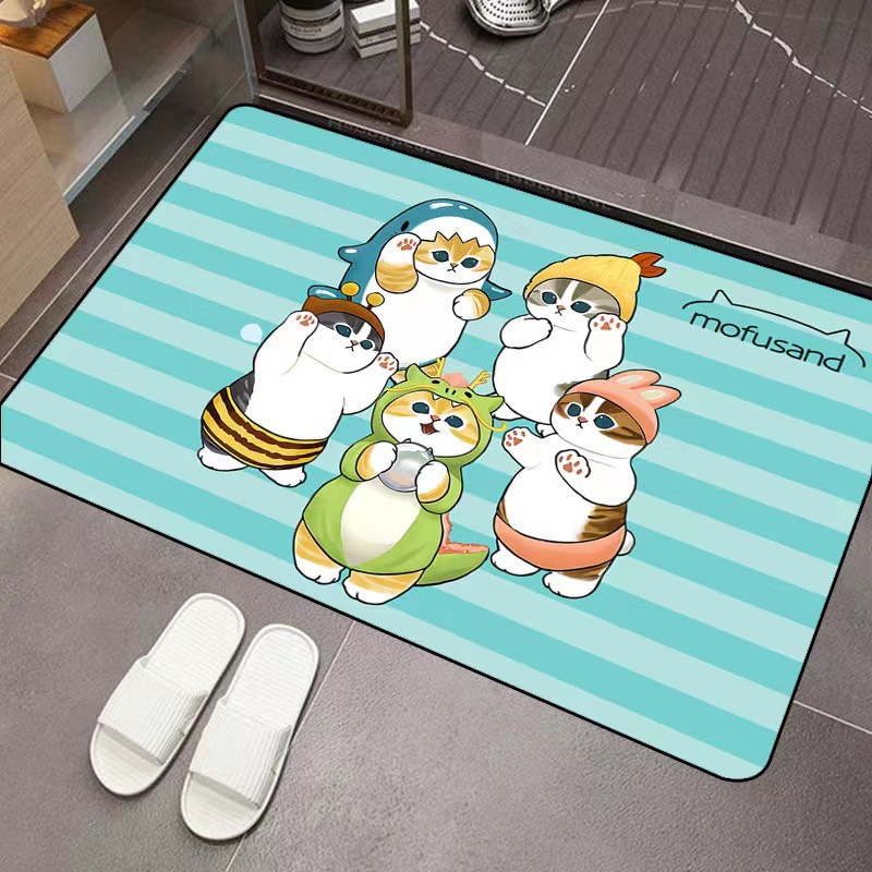 Mofusand Cartoon Diatom Mud Ab - Home Bathroom Model ulasan dan harga