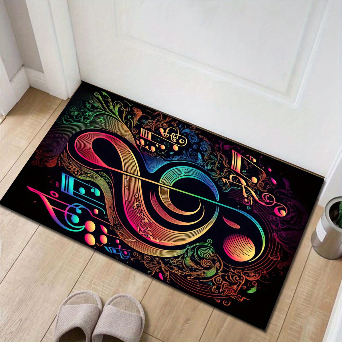 Musical Notes Non-Slip Floor M - Home Toilet Bathroom Design ulasan dan harga