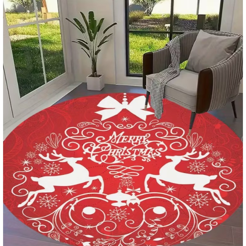Christmas Themed carpet Santa  - Home Goods Bathroom Decor ulasan dan harga