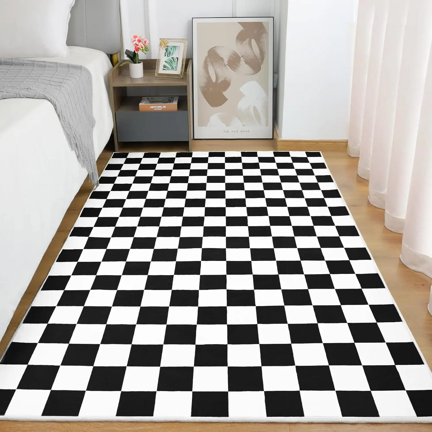 Checkerboard Pattern Carpet Va - Home Toilet Bathroom Design ulasan dan harga