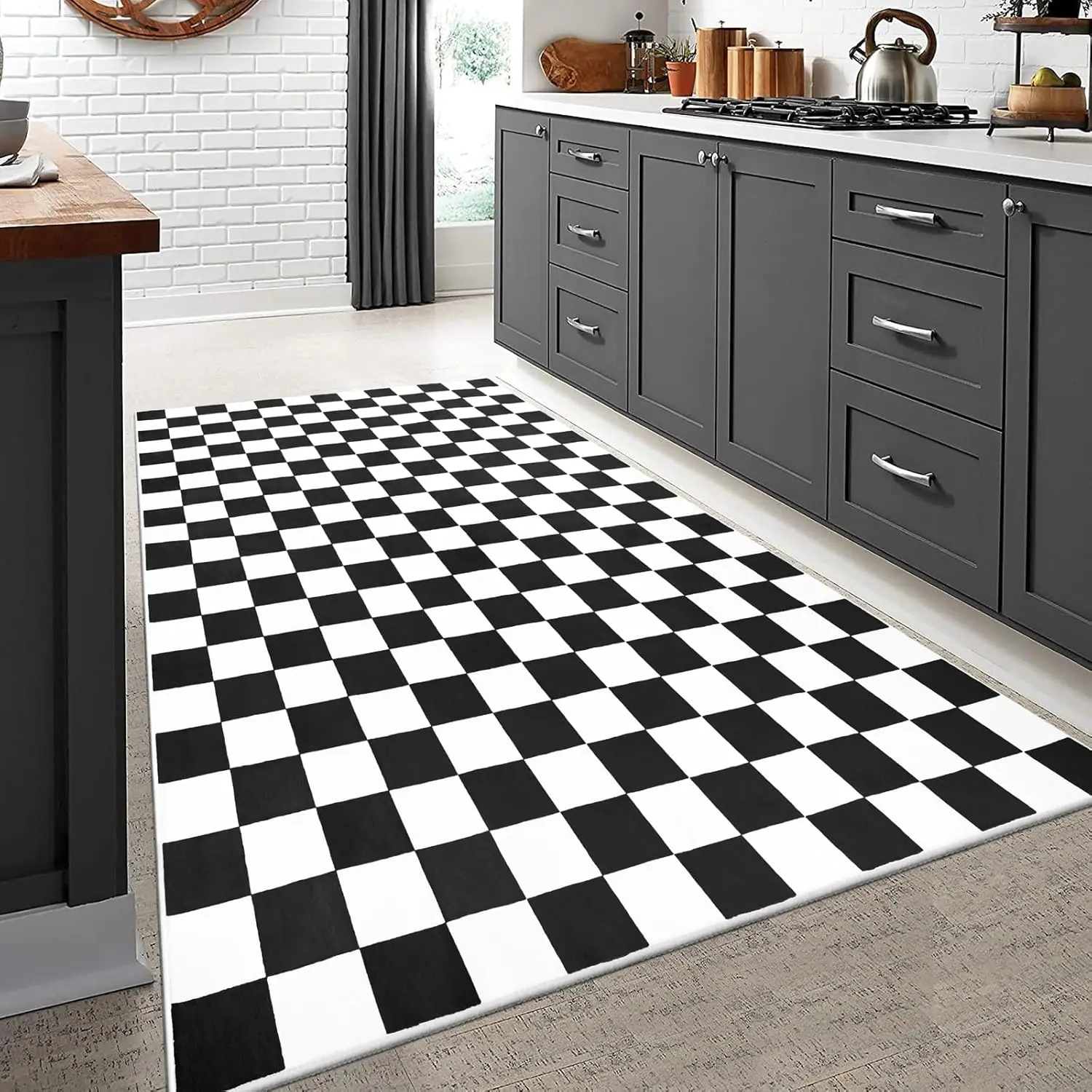 Checkerboard Pattern Carpet Va - Home Toilet Bathroom Design ulasan dan harga