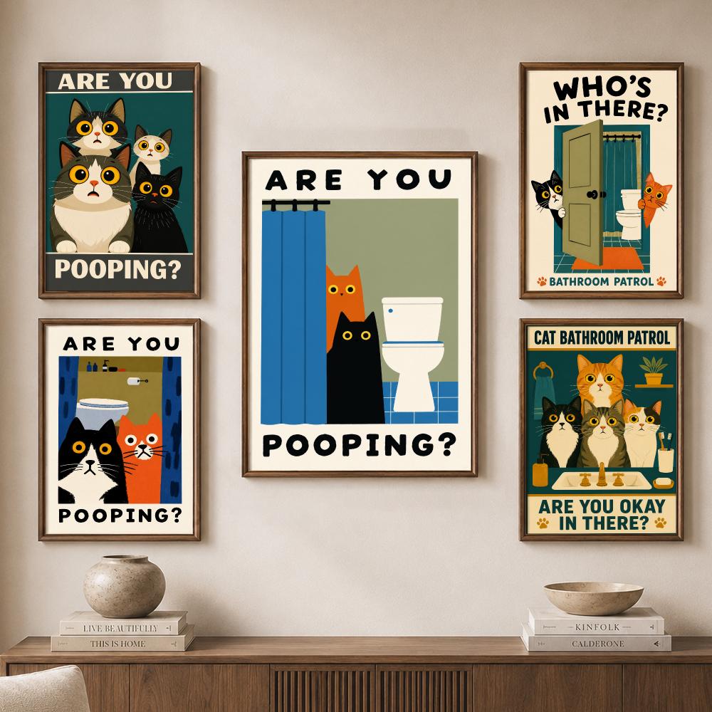Funny Cats Bathroom Privacy To - Home Bathroom Quotes ulasan dan harga