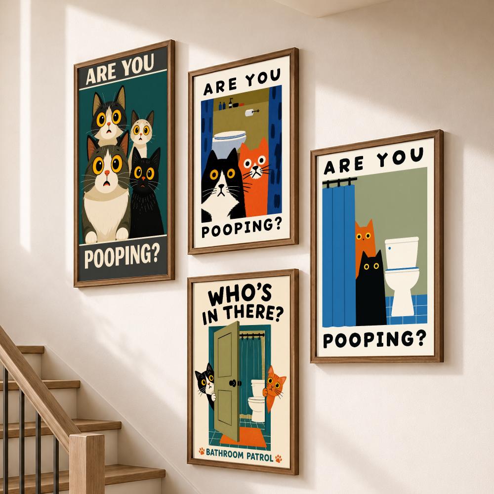 Funny Cats Bathroom Privacy To - Home Bathroom Quotes ulasan dan harga