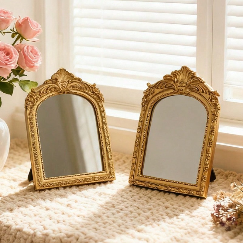 Arched Carved Decorative Mirro - Home Living Bathroom Vanity ulasan dan harga