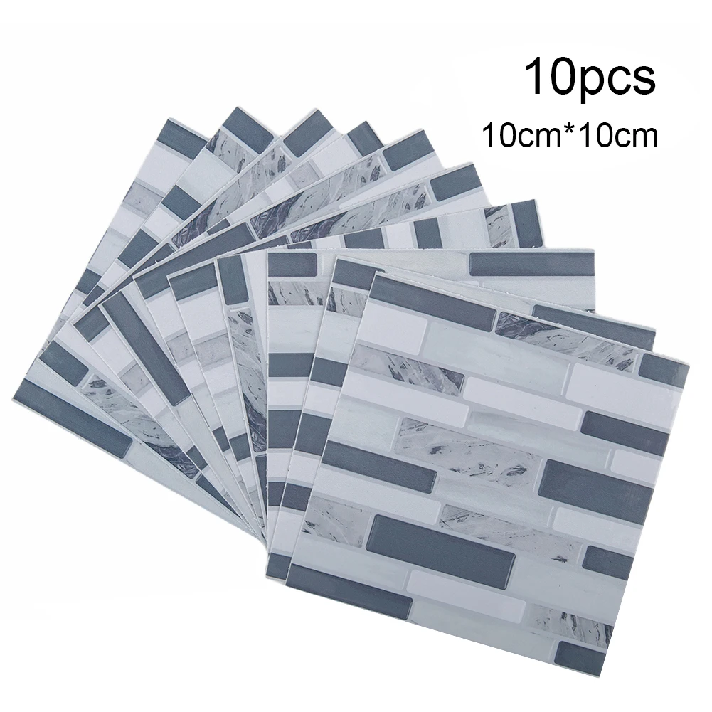 10x Self-Adhesive 3D-Mosaic Ti - Home Bathroom Tiles ulasan dan harga