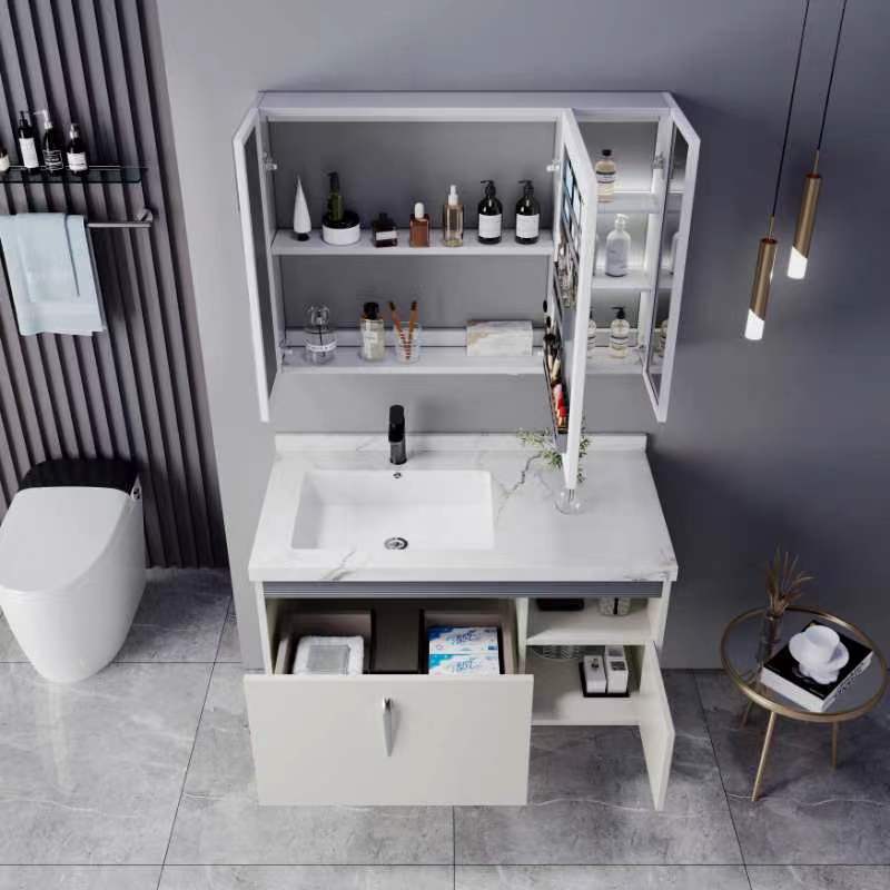 Bathroom CabinetModern Floatin - Home Living Bathroom Vanity ulasan dan harga