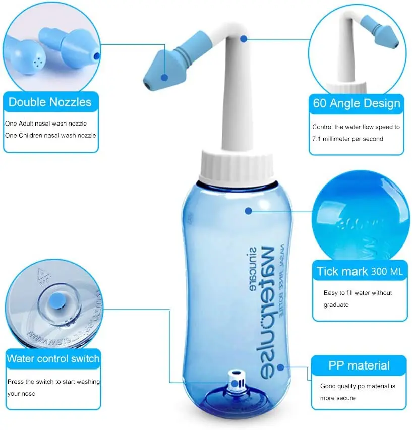 300ml 500ml nasal irrigator Ri - Home Bathroom Cleaning Machine ulasan dan harga