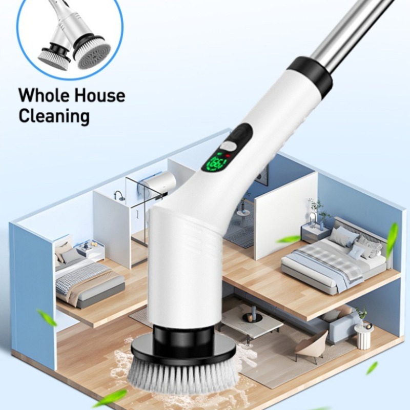 Electric Spin Scrubber 9 in 1  - Home Bathroom Cleaning Machine ulasan dan harga