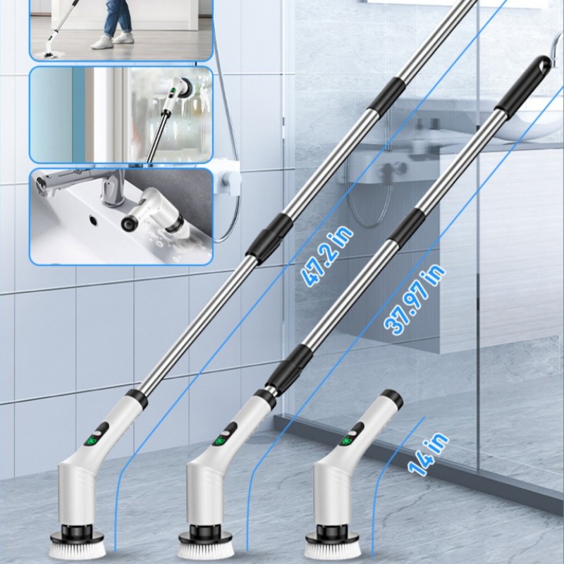 Electric Spin Scrubber 9 in 1  - Home Bathroom Cleaning Machine ulasan dan harga