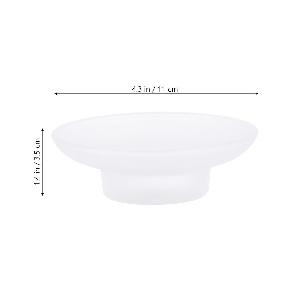 Simple Glass Soap Box White To - Home Bathroom Design Simple ulasan dan harga