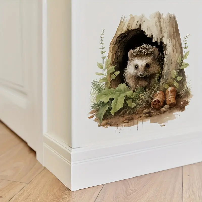 Little Hedgehog Hole Decal, To - Home Toilet Bathroom Design ulasan dan harga