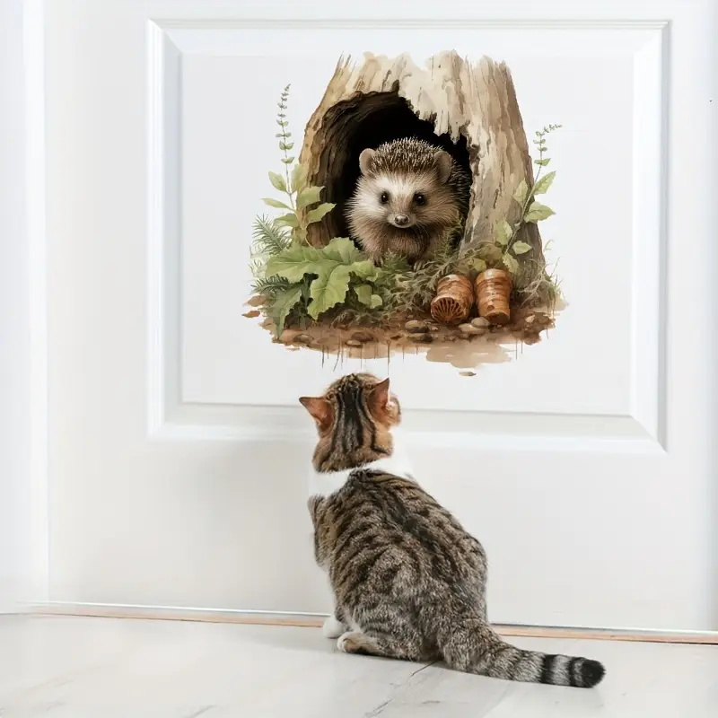 Little Hedgehog Hole Decal, To - Home Toilet Bathroom Design ulasan dan harga
