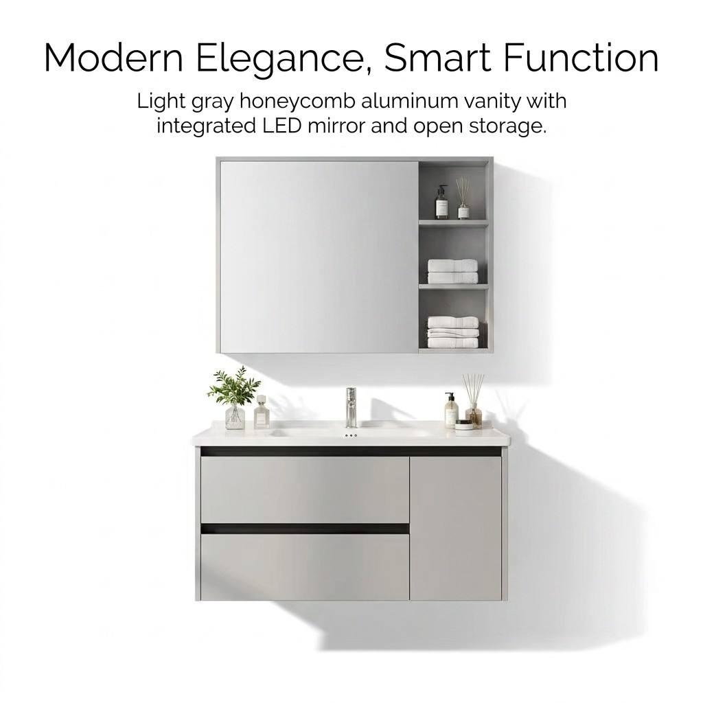 Bathroom CabinetModern Eco-Fri - Home Living Bathroom Vanity ulasan dan harga