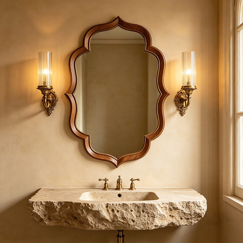 Bathroom Luxury Mirror Makeup  - Home Living Bathroom Vanity ulasan dan harga