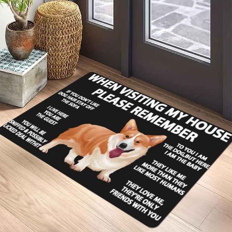 Cartoon Geometric Pet Dog Carp - Home Bathroom Quotes ulasan dan harga