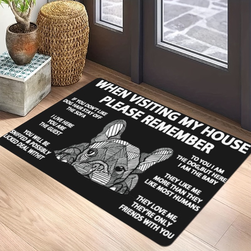 Cartoon Geometric Pet Dog Carp - Home Bathroom Quotes ulasan dan harga