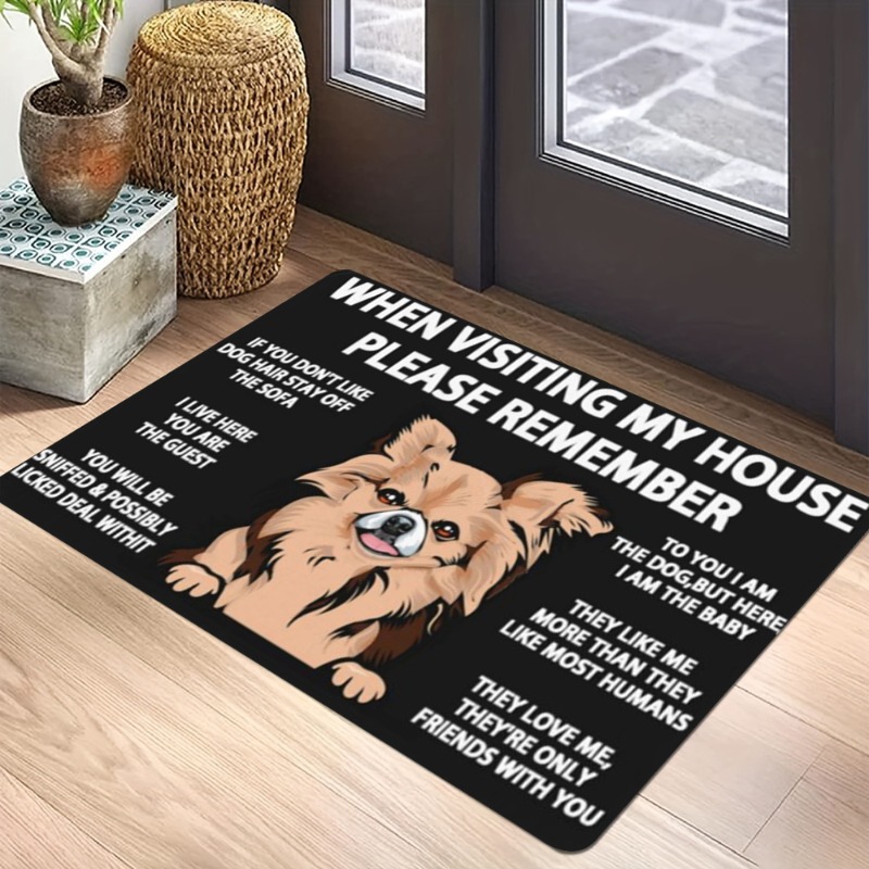 Cartoon Geometric Pet Dog Carp - Home Bathroom Quotes ulasan dan harga