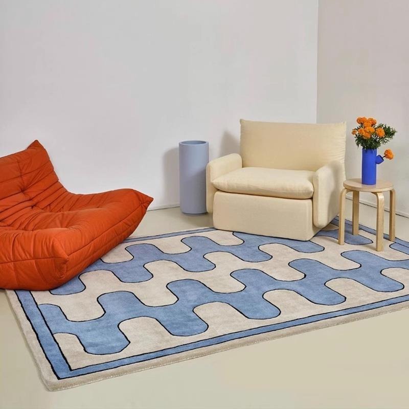 VIKAMA Simple Lines Plush Faux - Home Bathroom Design Simple ulasan dan harga