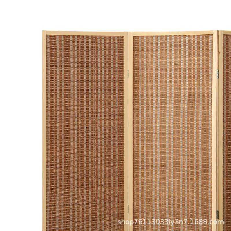 Bamboo Folding Screen Room Div - Home Bathroom Partition ulasan dan harga
