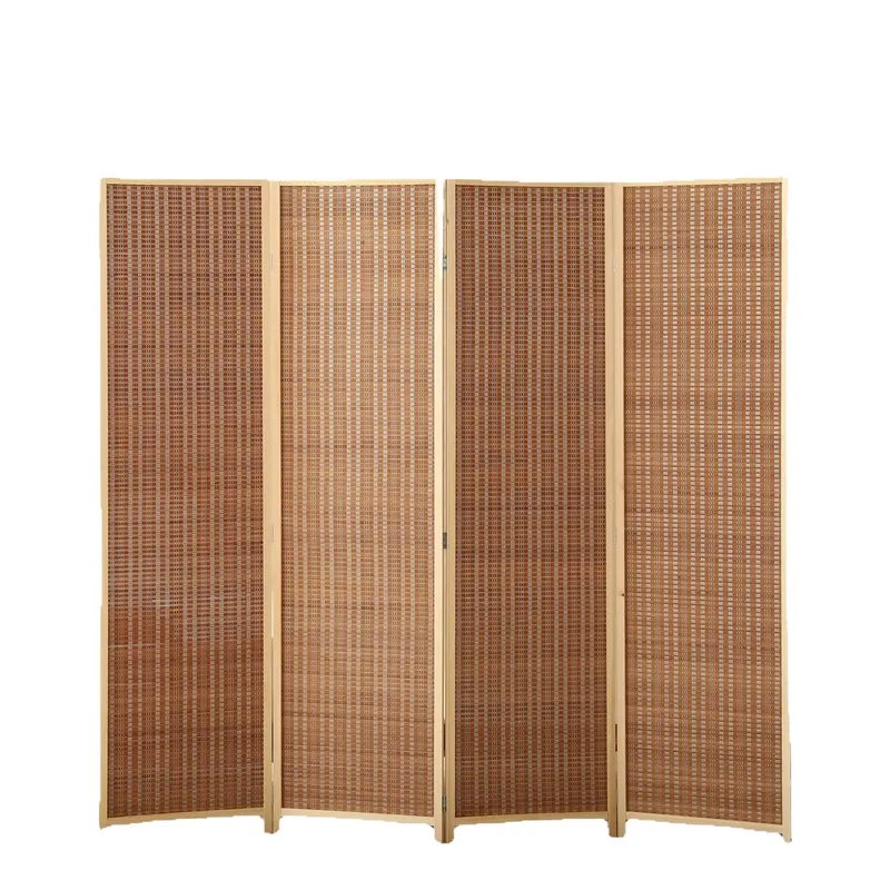 Bamboo Folding Screen Room Div - Home Bathroom Partition ulasan dan harga