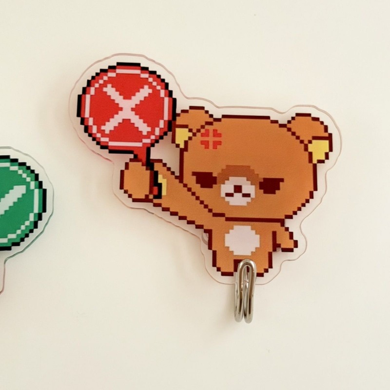 Cute Rilakkuma Adhesive Hooks  - Home Goods Bathroom Decor ulasan dan harga